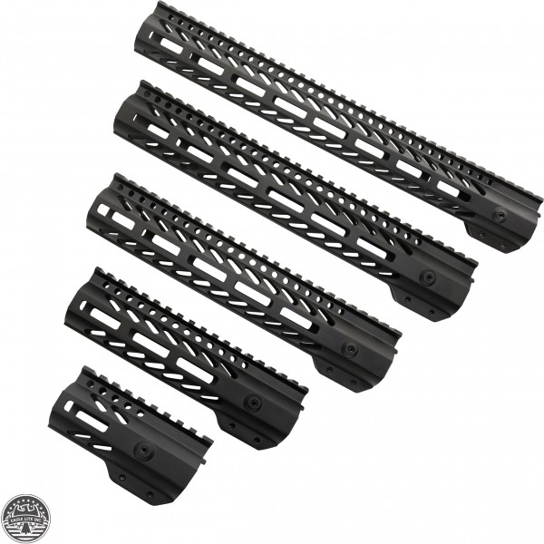 Ar 15 M Lok Super Slim Free Float Handguard With Steel Barrel Nut